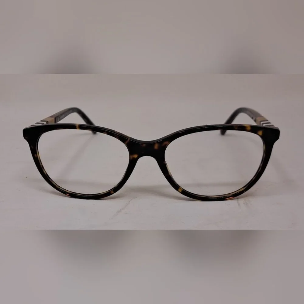 NWT Burberry Women's Frames Eye Glasses Havana Nova Check Square B2205 52-17-145